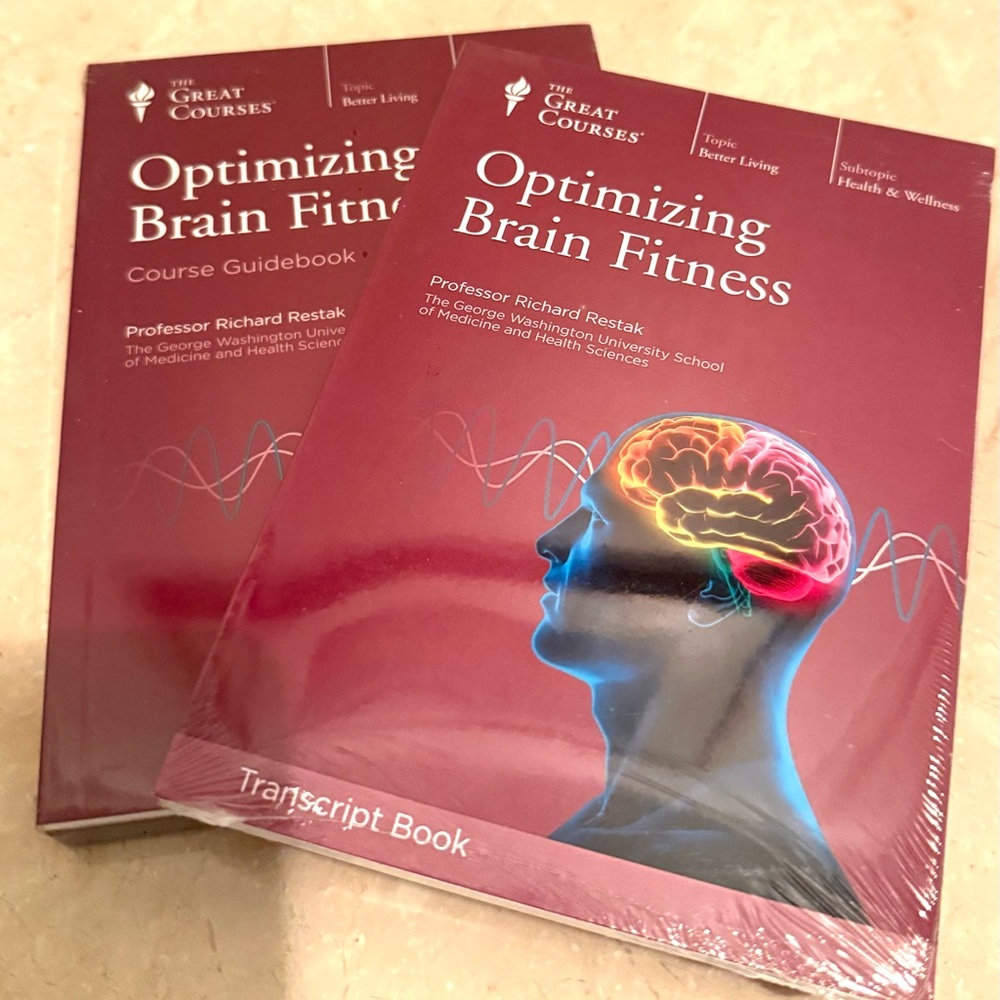 Great Courses:”Optimizing Brain Fitness” DVD/Book set.